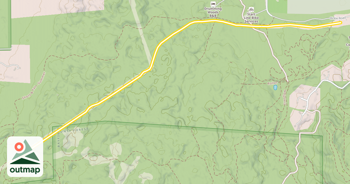 Map of Birkebeiner Trail