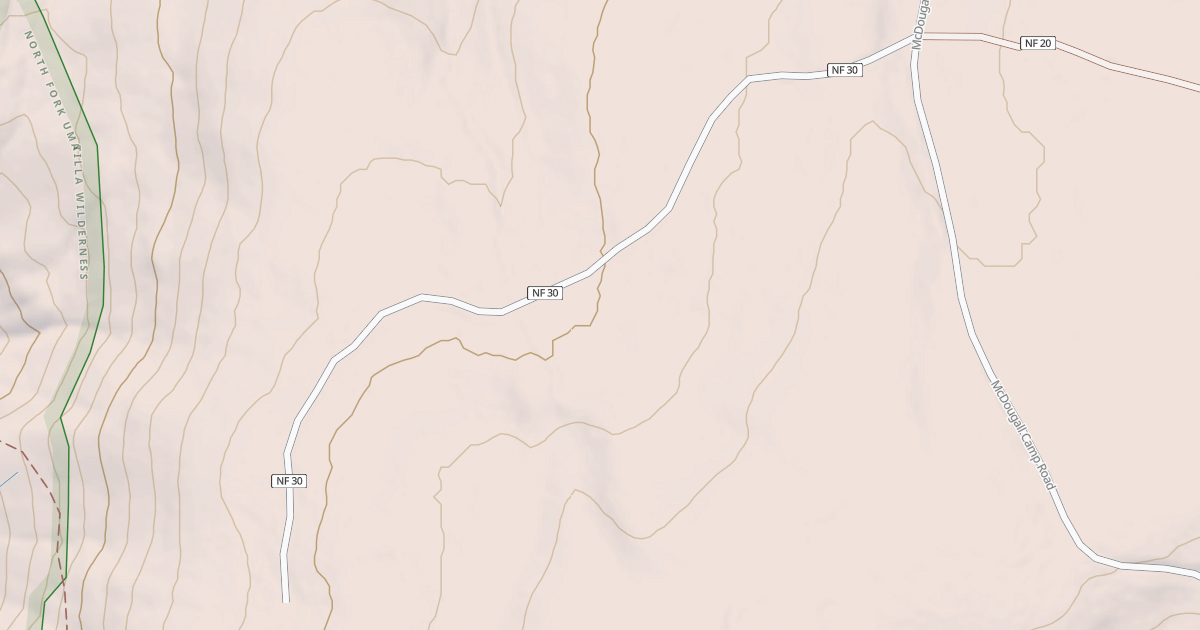 Map preview of USFS Motor Vehicle Use Map Roads {316A930F-BE73-4967-B40B-6B158021088F}