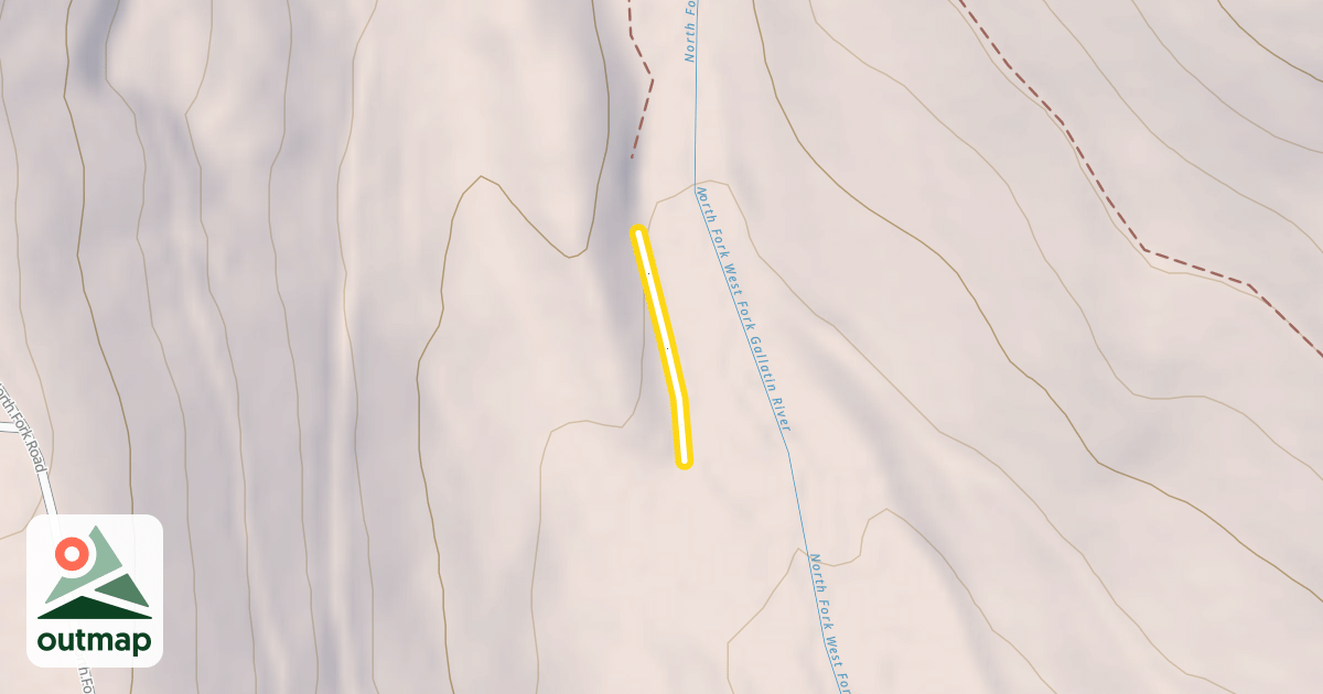 Map of North Fork