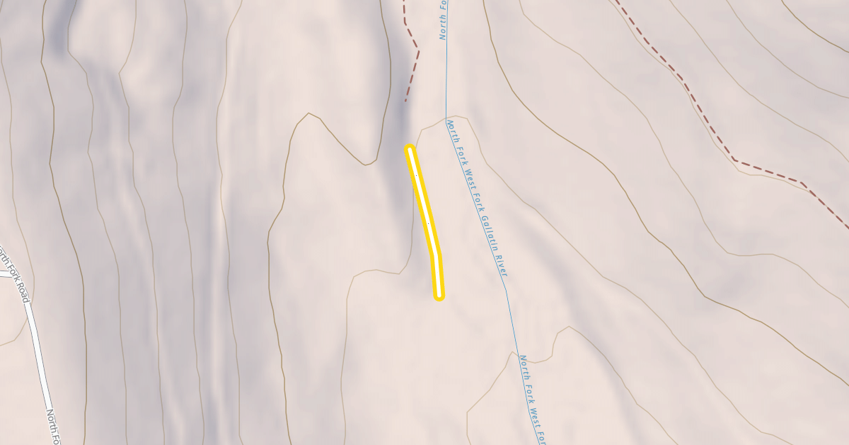 Map preview of North Fork