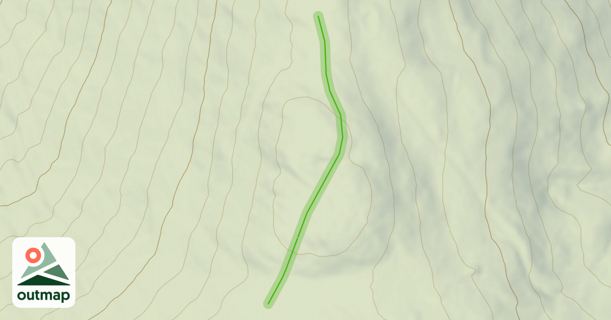 Map of North Peak Pass