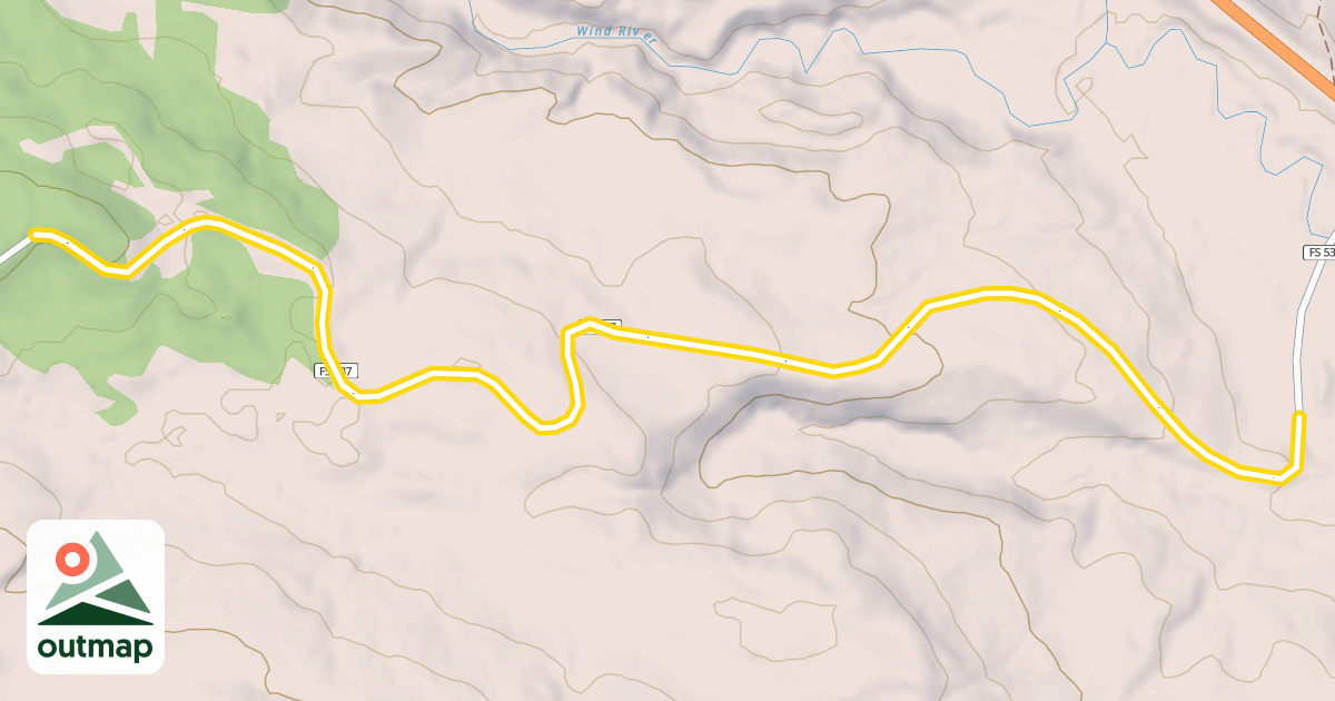 Map of Moccasin Basin Road