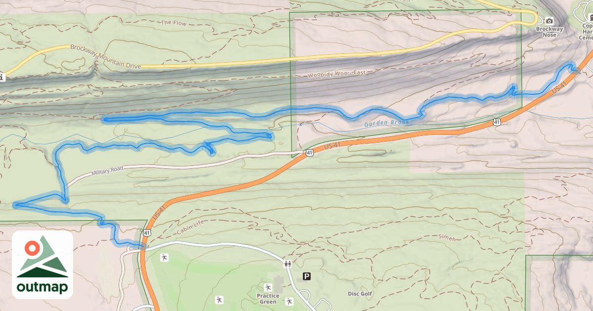 Map of Garden Brook