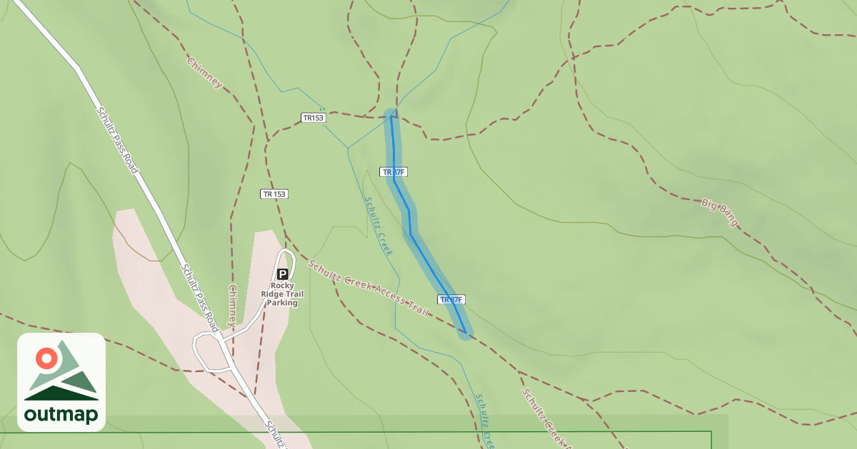 Map of Schultz Creek