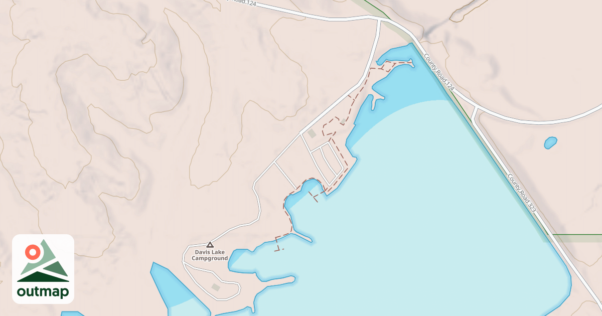 Map of DAVIS LAKE REC AREA