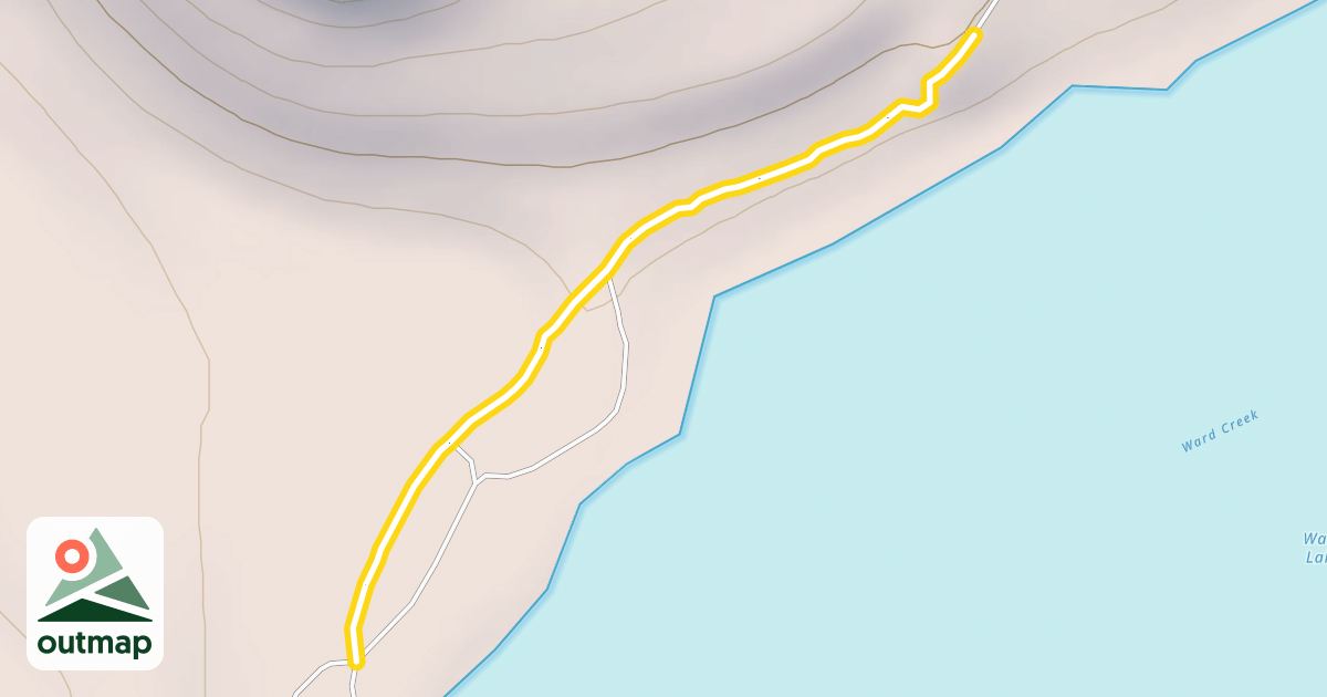 Map of Ward Lake Campground Road