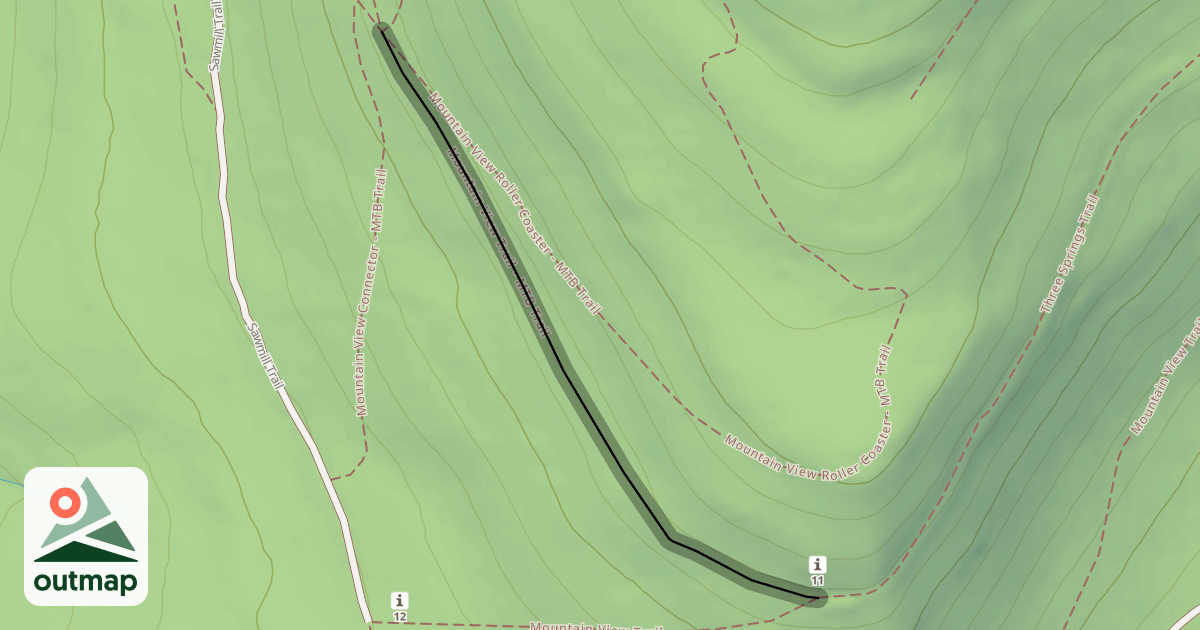 Map of Mountain View Trail - MTB Trail