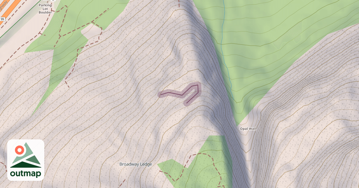 Map of Climbing Site
