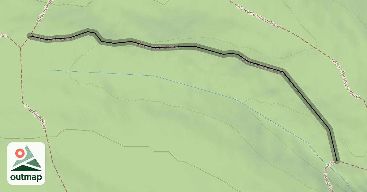 Map of 34b La Kamikaze Sud