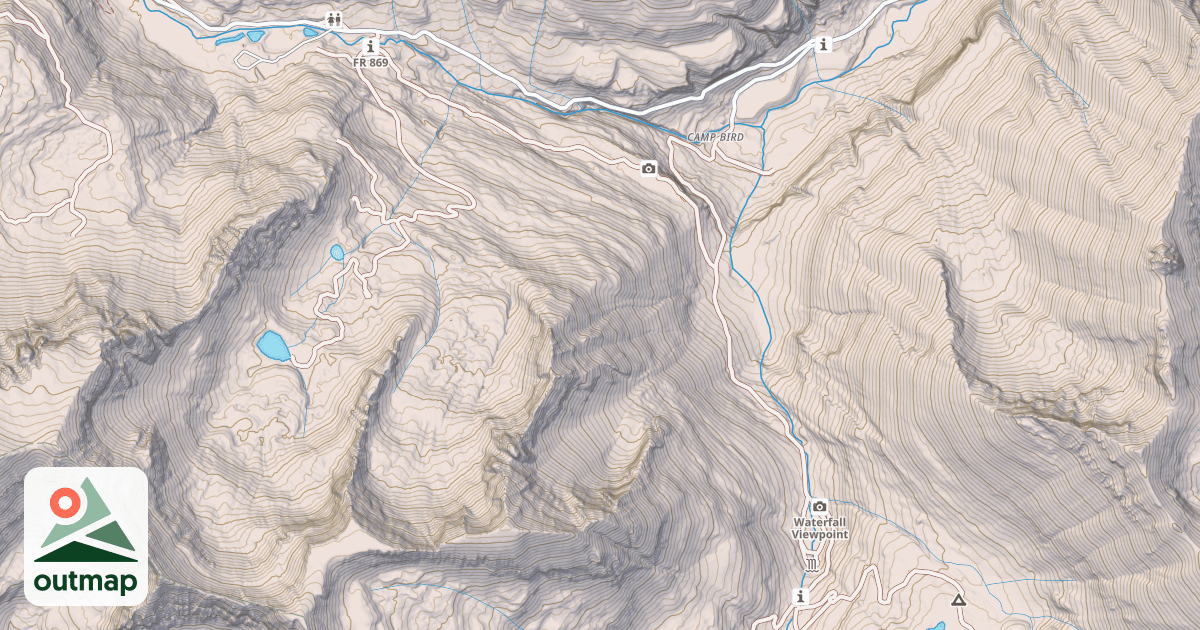 Map of IMOGENE PASS