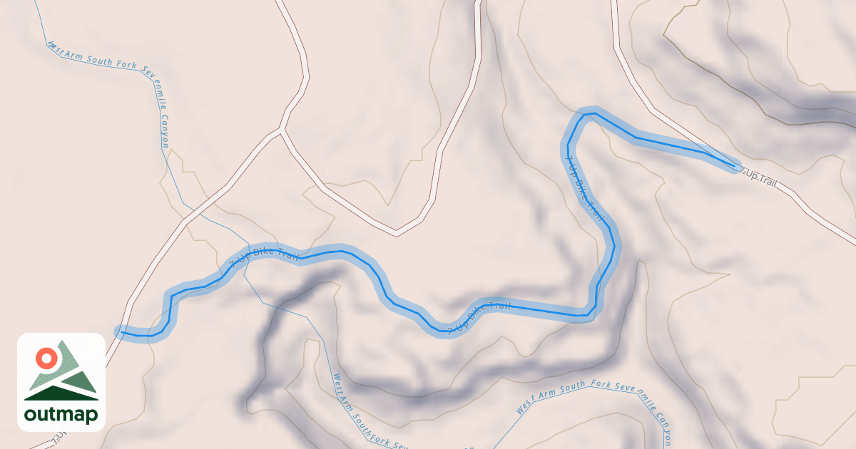 Map of 7-Up Bike Trail