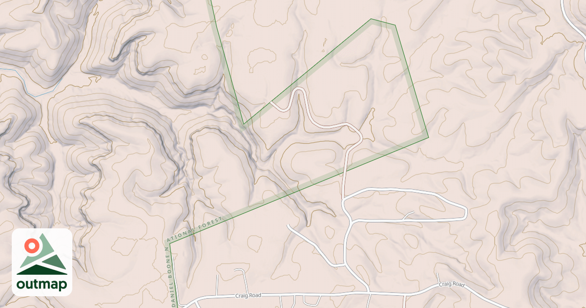 Map of AMOS FALLS