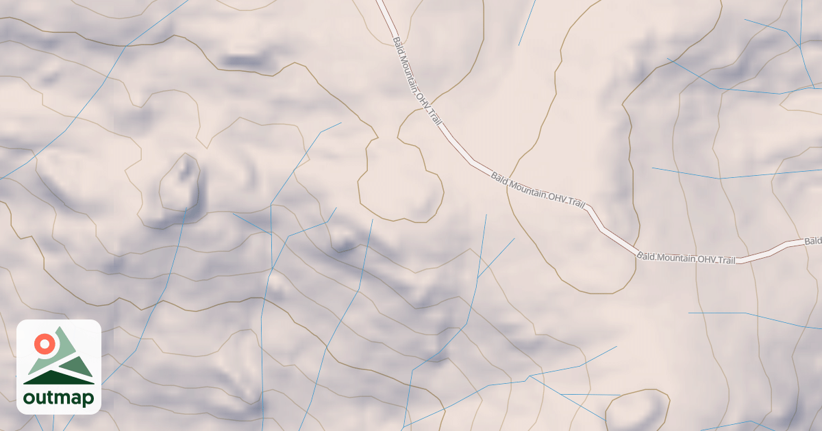 Map of Bald Mountain T25