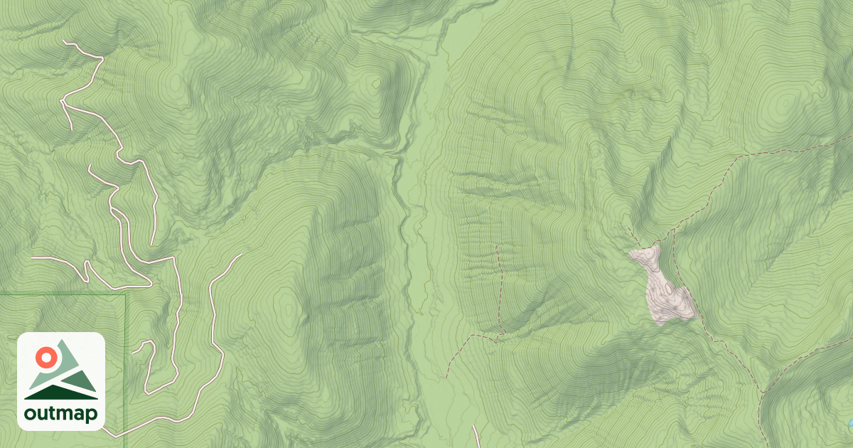 Map of CALLAHAN CREEK BOULDER