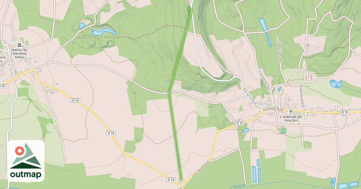 Map of Chemin des Dames