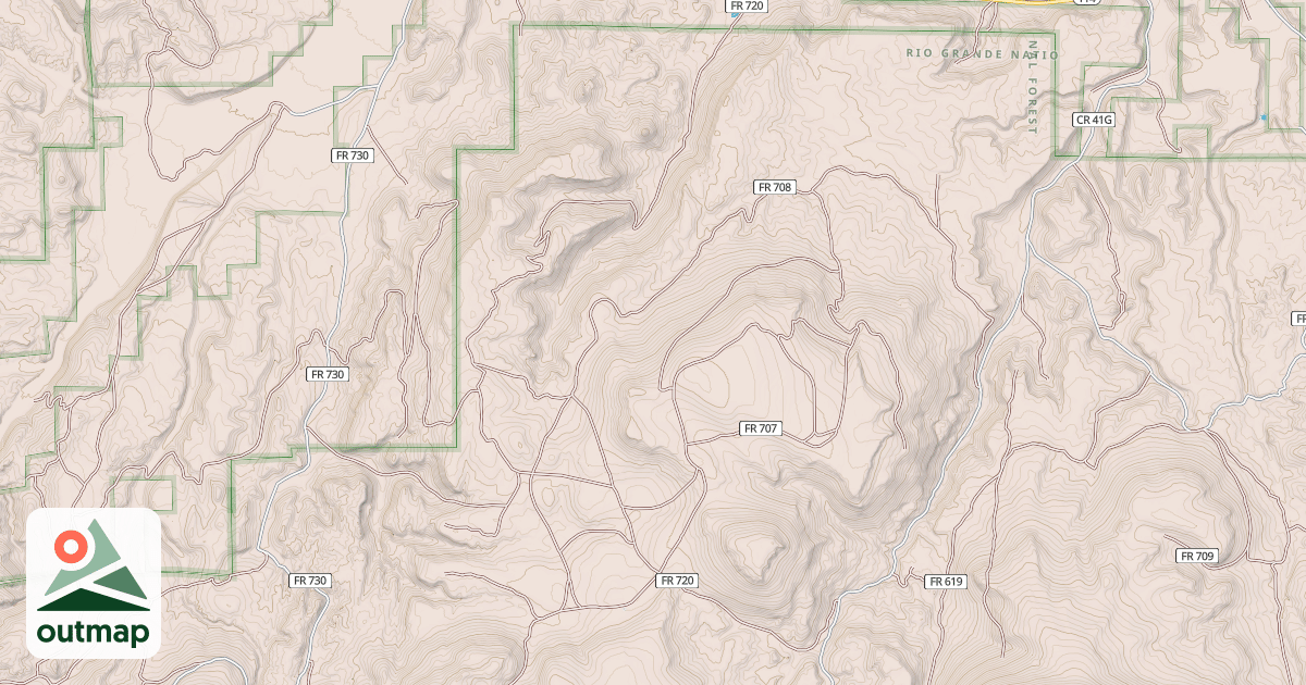 Map of BIG DRY GULCH
