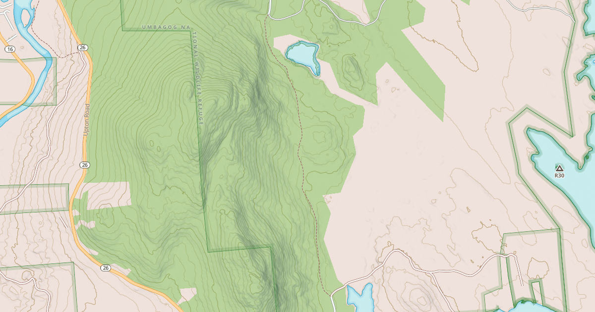Map preview of Middle Mountain Pond Trail