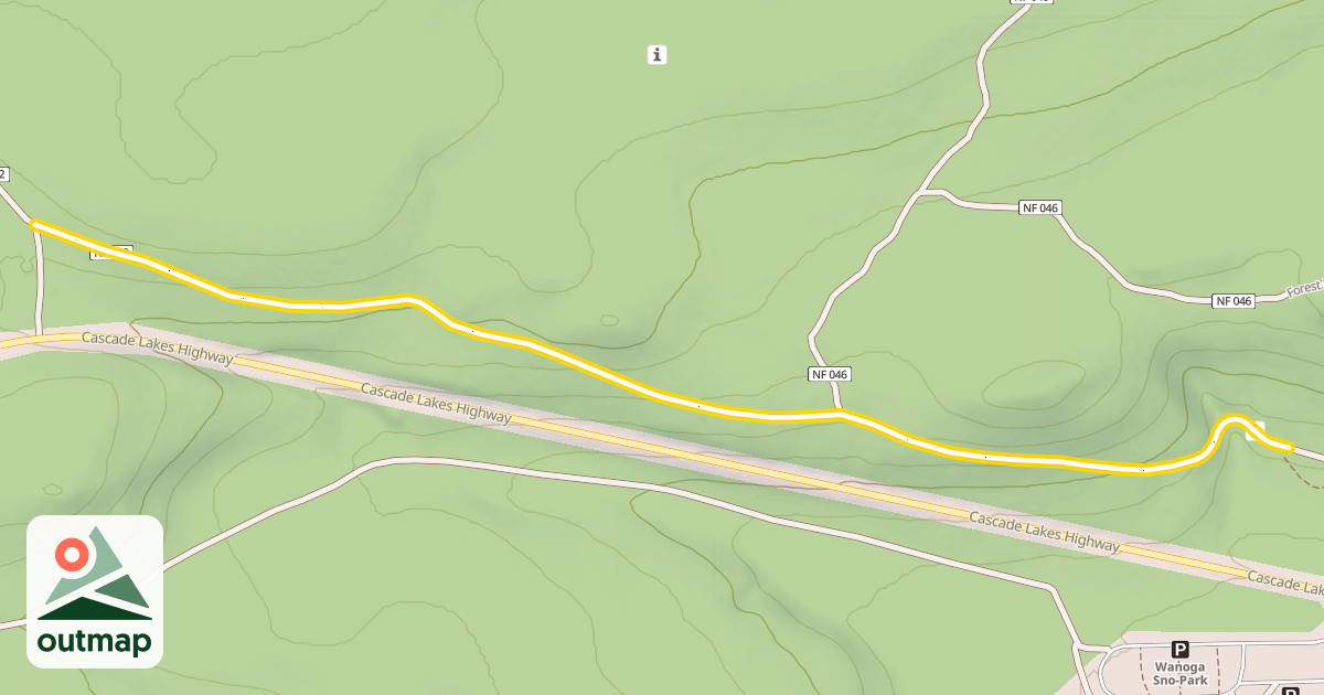 Map of Forest Road 4615-040