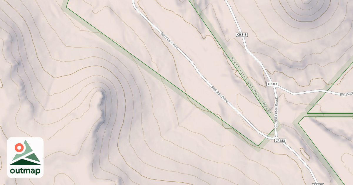 Map of CARROLL CREEK BR 1C