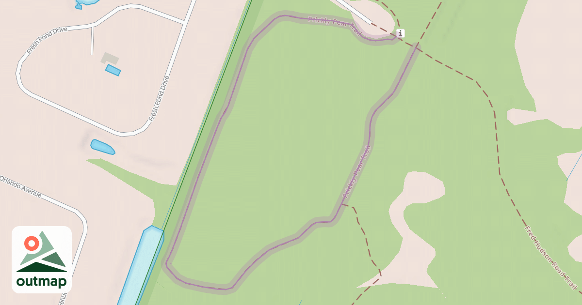 Map of Prickly Pear Trail