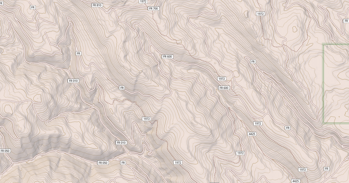 Map preview of USFS National Forest System Roads {6A46173E-57A9-4718-8643-885FBD721EF4}