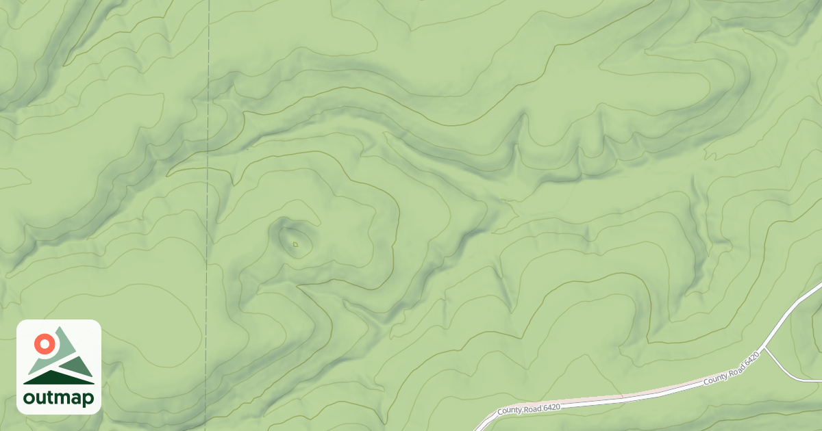 Map of DEMOCRAT RIDGE