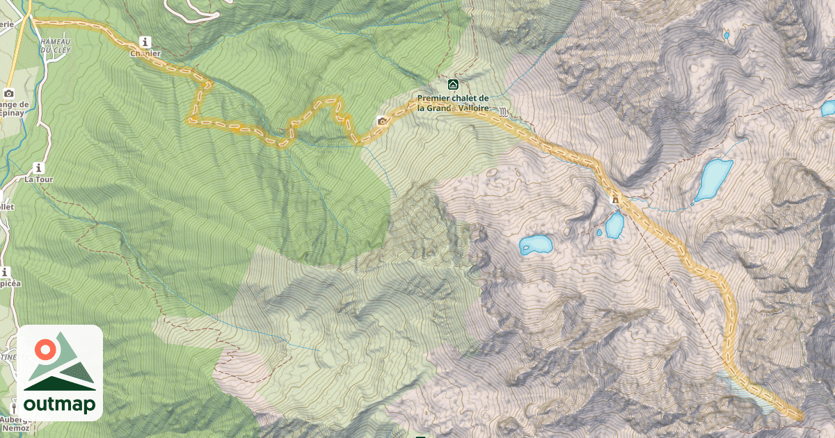 Map of Col d'Arguille — Le Cley
