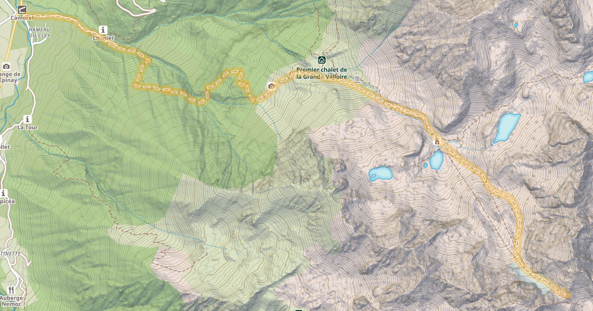 Map preview of Col d'Arguille — Le Cley