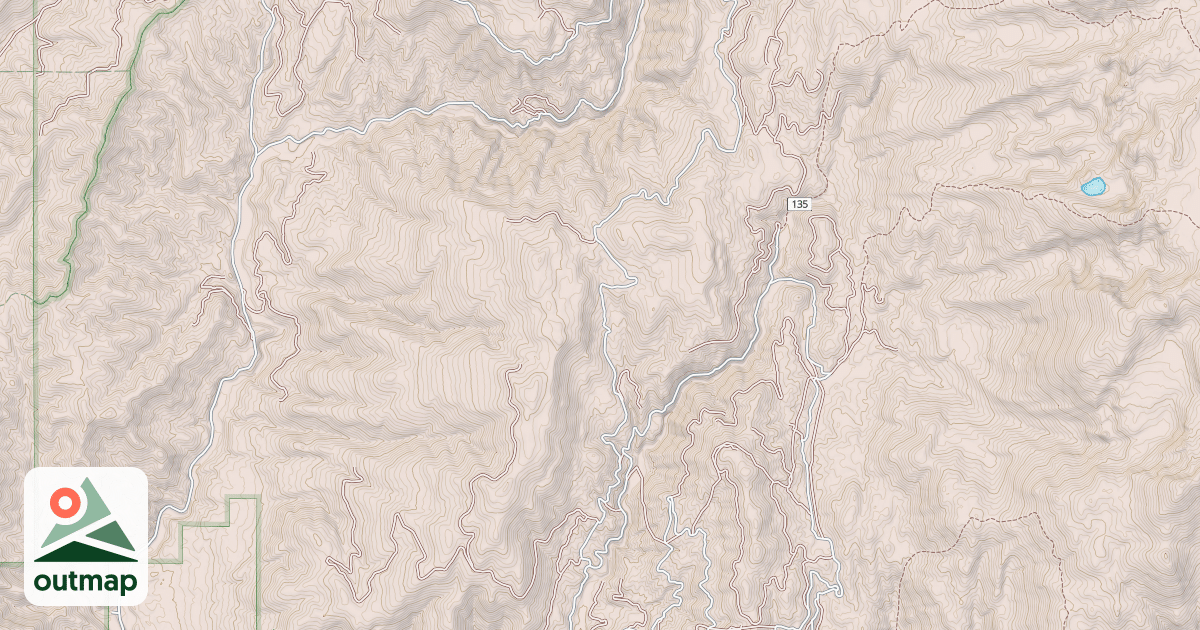 Map of THIRD FORK RIDGE