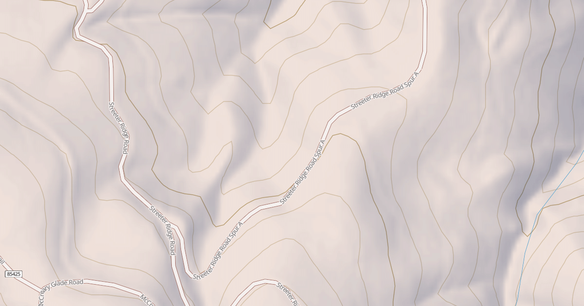 Map preview of STREETER RIDGE SPUR A