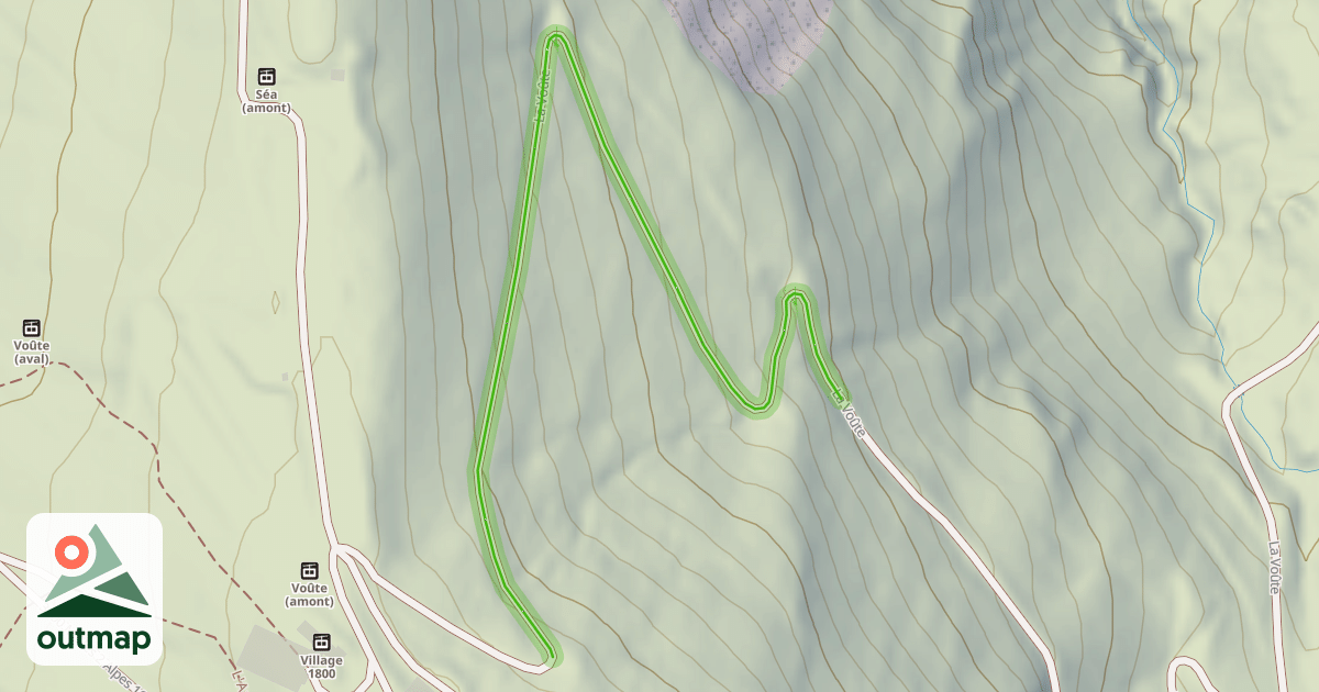 Map of Accès Thuit-Crêtes