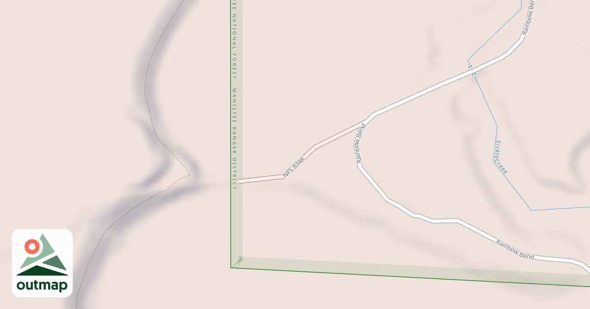 Map of RAINBOW BEND SPUR RD