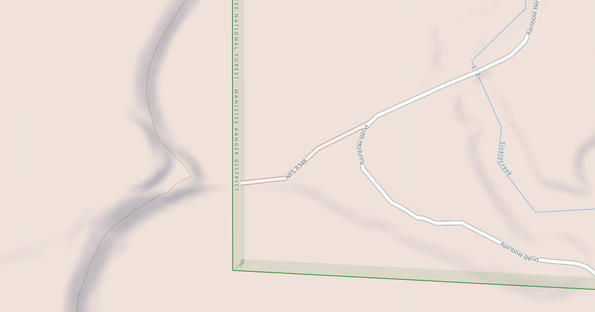 Map preview of RAINBOW BEND SPUR RD