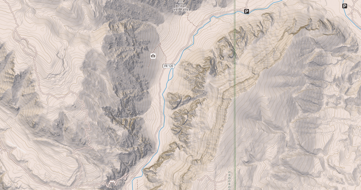 Map preview of CLARKS FORK CANYON