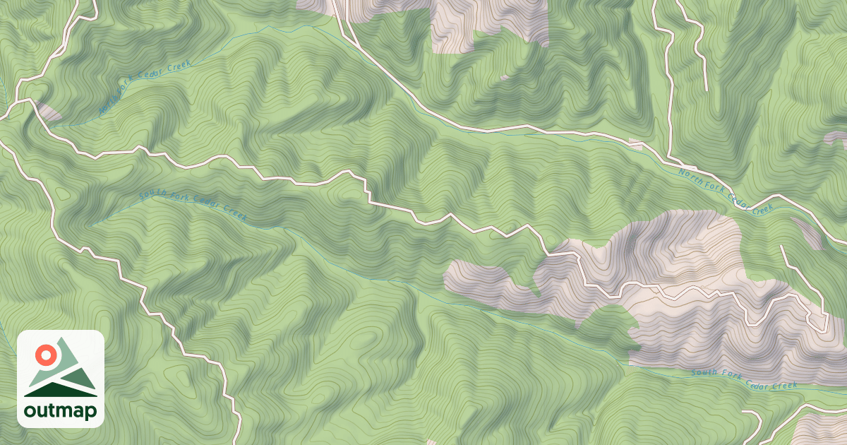 Map of CEDAR RDG