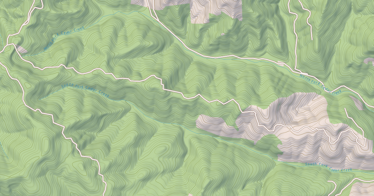 Map preview of CEDAR RDG