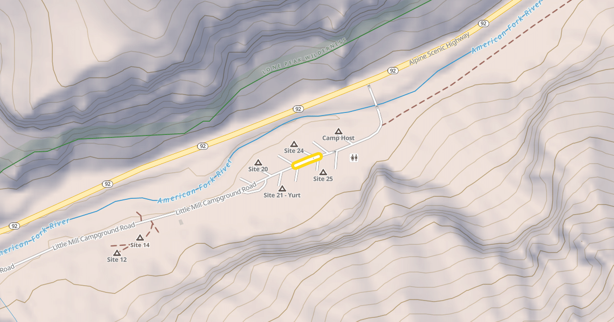 Map preview of Little Mill Winter Trail