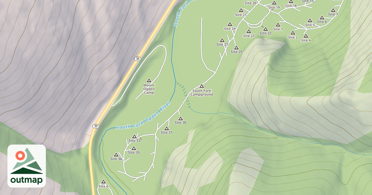 Map of SOUTH FORK CG