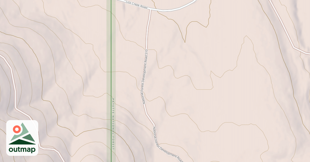 Map of DEER LICK