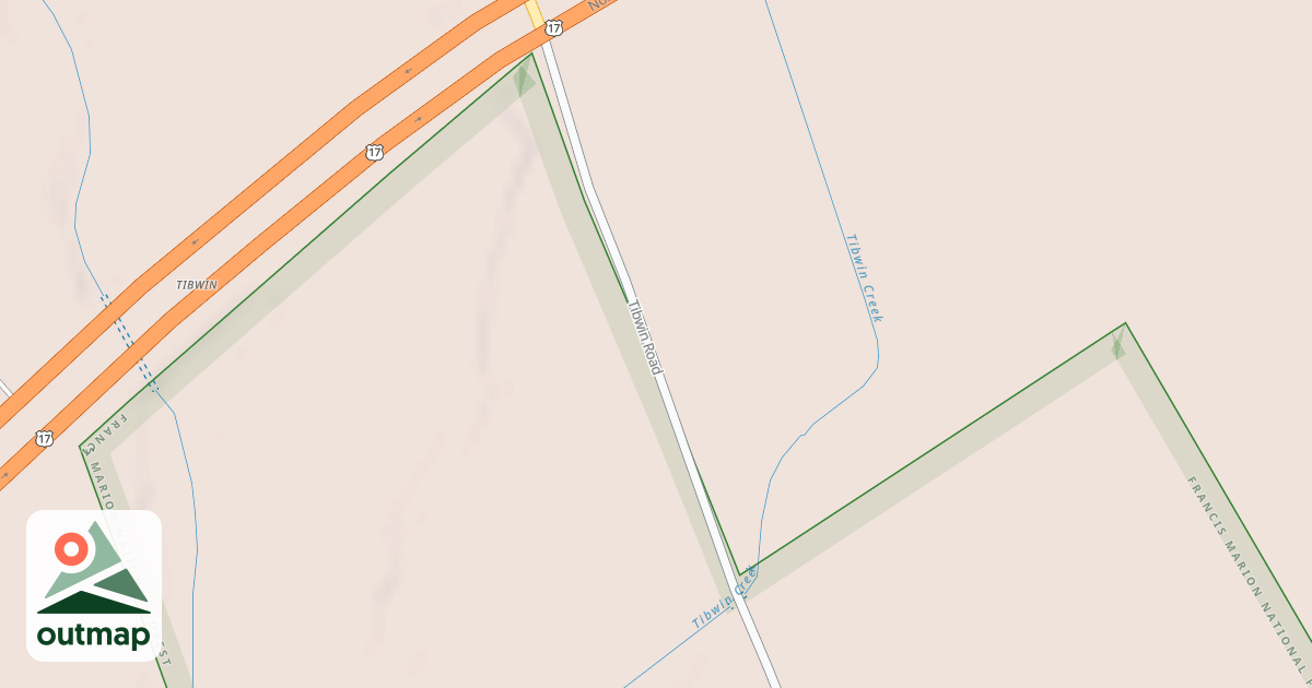 Map of NORTH TIBWIN