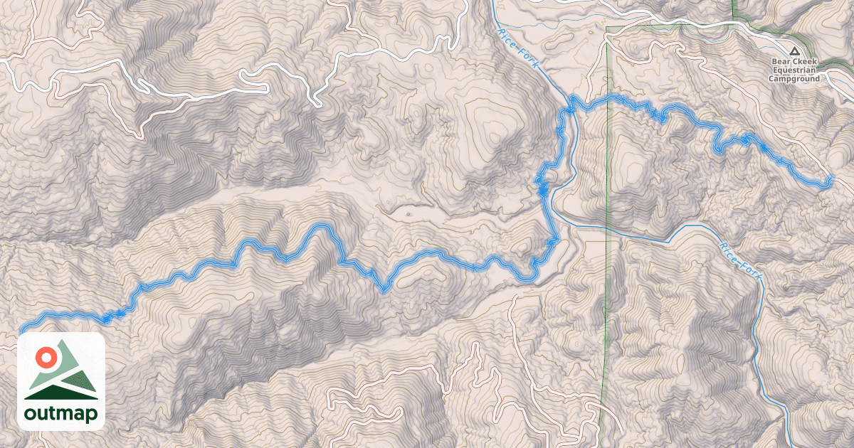 Map of Poges Trail