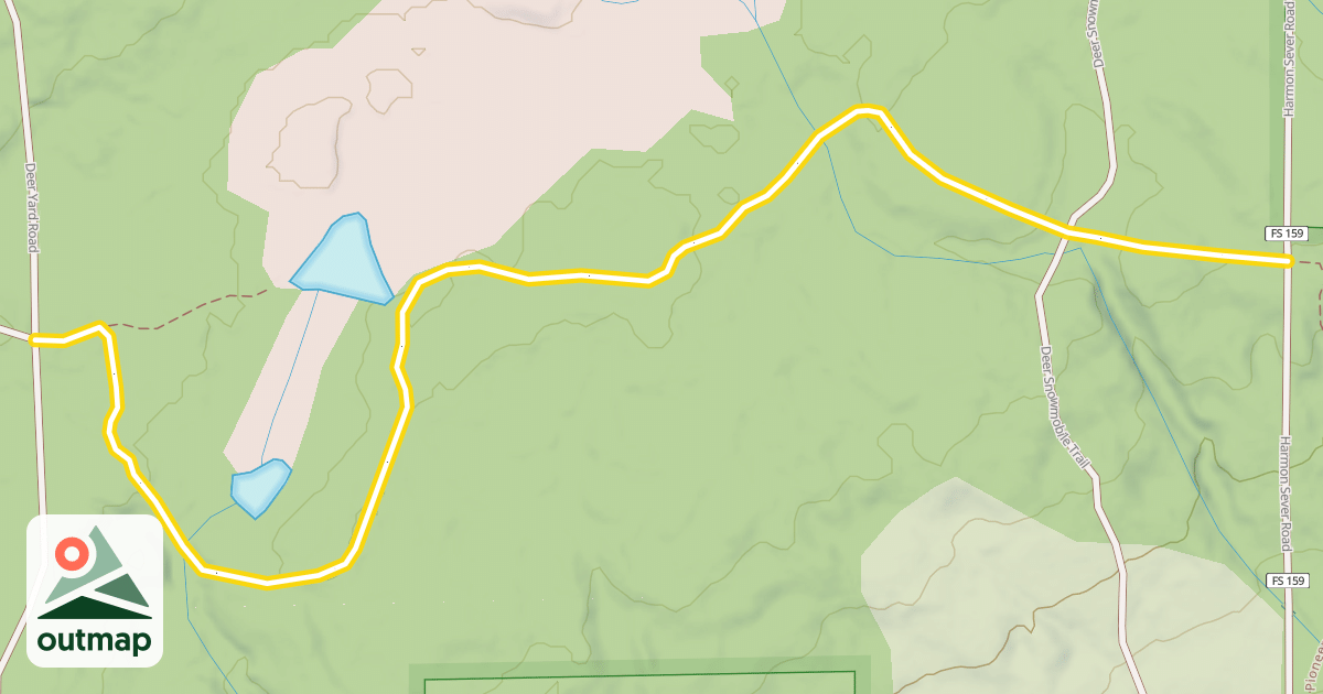 Map of Deeryard Connector Trail