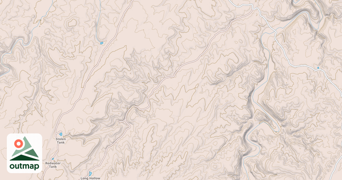 Map of LONG HOLLOW TANK