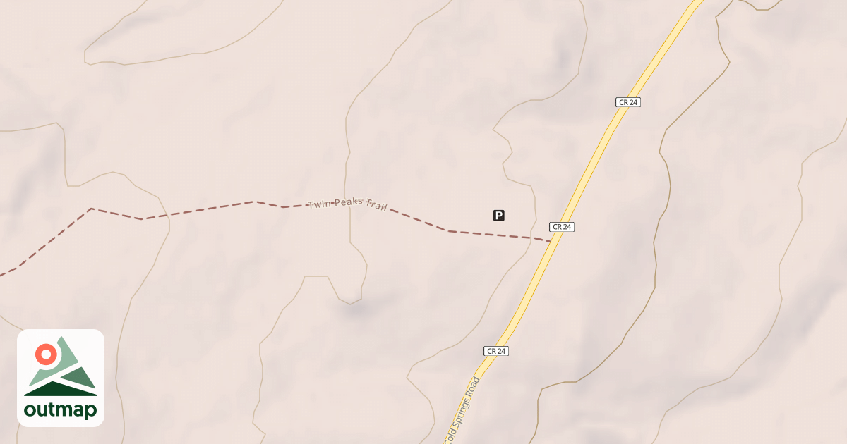 Map of Twin Peaks Trail