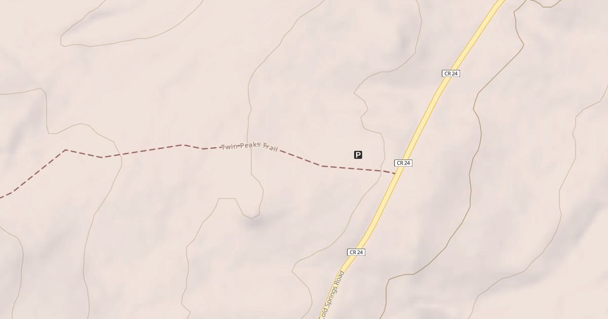 Map preview of Twin Peaks Trail