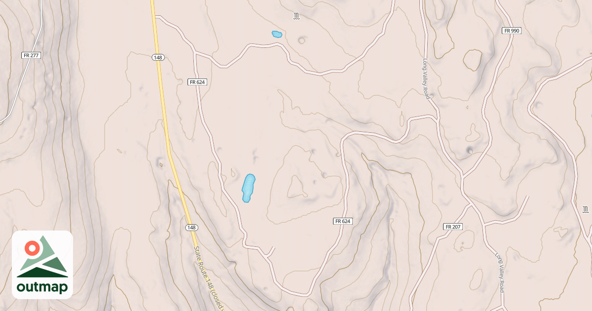 Map of USFS Motor Vehicle Use Map Roads {CC59A557-0F27-4B6D-BEB4-C08DD34CCD29}