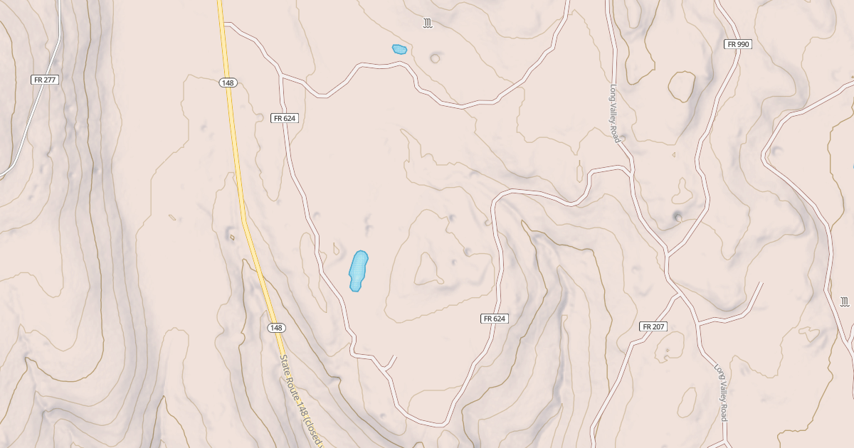 Map preview of USFS Motor Vehicle Use Map Roads {CC59A557-0F27-4B6D-BEB4-C08DD34CCD29}