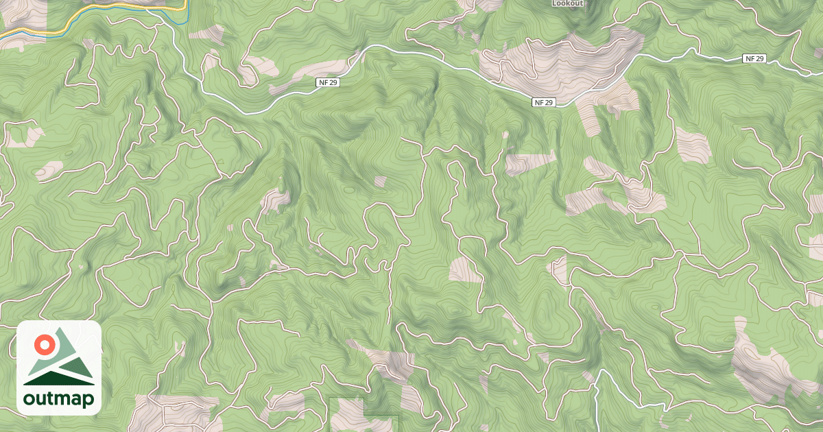 Map of BEAN CREEK - COYOTE CREEK