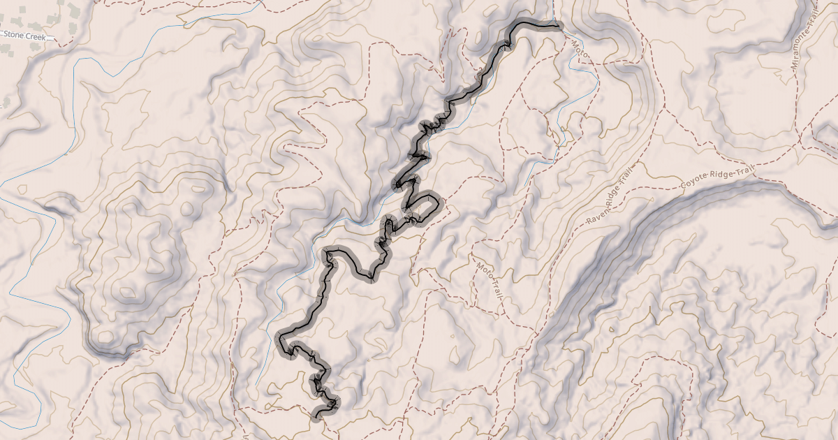 Map preview of Pet-E-Kes Trail