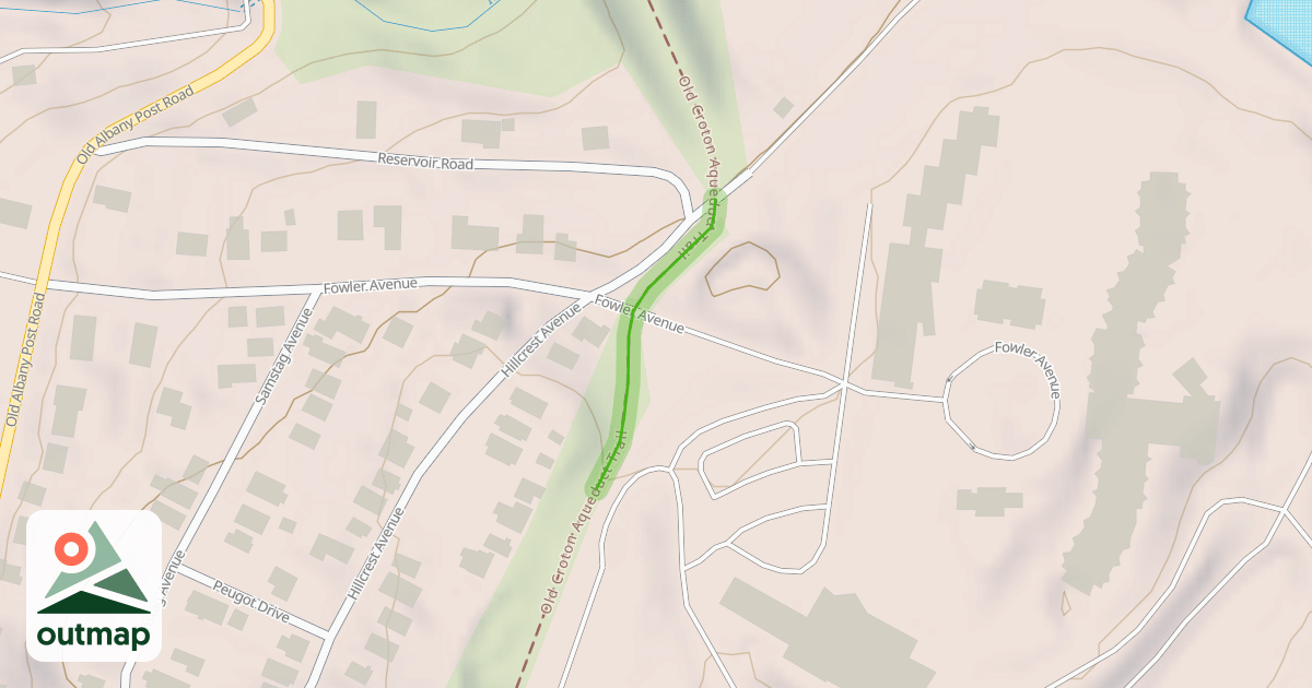 Map of Old Croton Aqueduct Trail